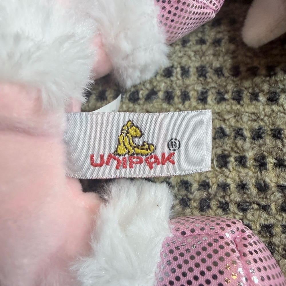 Unipak Plush Animal Trio for Small Pets - Brown, Tan, Pink chipmunk unicorn fox - Picture 11 of 13